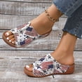thumbnail image 5 of Mostsola Womens Slide Sandals Flag Print Slip on Shoes Summer Dressy Slippers Outdoor Walking Shoes, 5 of 9