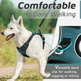 thumbnail image 4 of Dog Harness for Large Dogs, No Pull Service Vest with Reflective Strips and Control Handle, Adjustable and Comfortable for Easy Walking, No Choke Pet Harness with 2 Metal Rings, Pink, L, 4 of 9