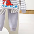 thumbnail image 4 of NOLDARES Baby Boy Fall Clothes Set Long Sleeve Crewneck Sweatshirts Pants Infant Newborn Winter Outfits Size:4-5 Y,Light Gray, 4 of 5