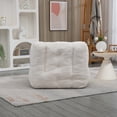 thumbnail image 5 of Fluffy Bean Bag Chair, Soft Lazy Sofa Chair with Foam and Ottoman, Indoor Modern Bean Bag Chair with Footrest for Living Room, Bedroom, Apartment, 5 of 8