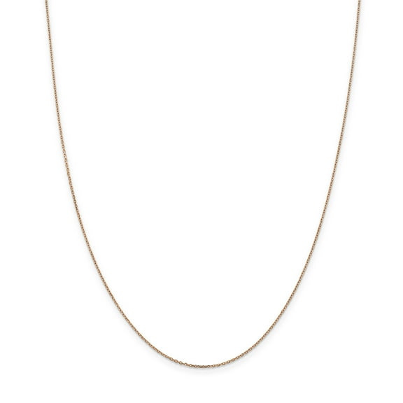 14k Rose Gold 1.0mm Cable Chain