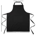 thumbnail image 7 of Mainstays Chef Kitchen Apron, 28" x 32" Cotton Apron with Pocket for Cooking, Baking, Gardening, Black, 7 of 7