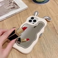 thumbnail image 2 of Kawaii Phone Cases Apply to iPhone 13,Cute Cartoon Rabbit Phone Case with Mirror Bunny Phone Case 3D iPhone 13 Case Soft Silicone Shockproof Cover for, 2 of 4