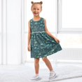 thumbnail image 7 of Girls Dress Marine Life Sleeveless Dress for Girls Hem A-Line Casual Sundress, 7 of 7