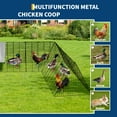 thumbnail image 6 of Studyset Chicken Runs for Yard with Cover,Chicken Tunnels for Yard,Portable Chicken Coop Run with Corner Frames,Metal Chicken Coop,Small Metal Chicken Cage for Ducks,Rabbits, 6 of 8