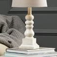 thumbnail image 2 of Conrad 18.5" Distressed White Resin Table Lamp, 2 of 3