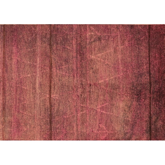 Ahgly Company Indoor Rectangle Oriental Brown Industrial Area Rugs, 6' x 9'
