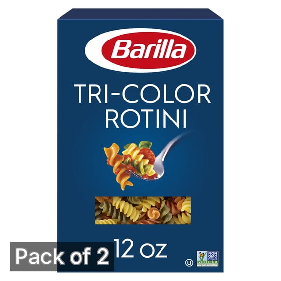 Barilla Tri-Color Rotini Pasta 12 Oz. (Pack of 2)