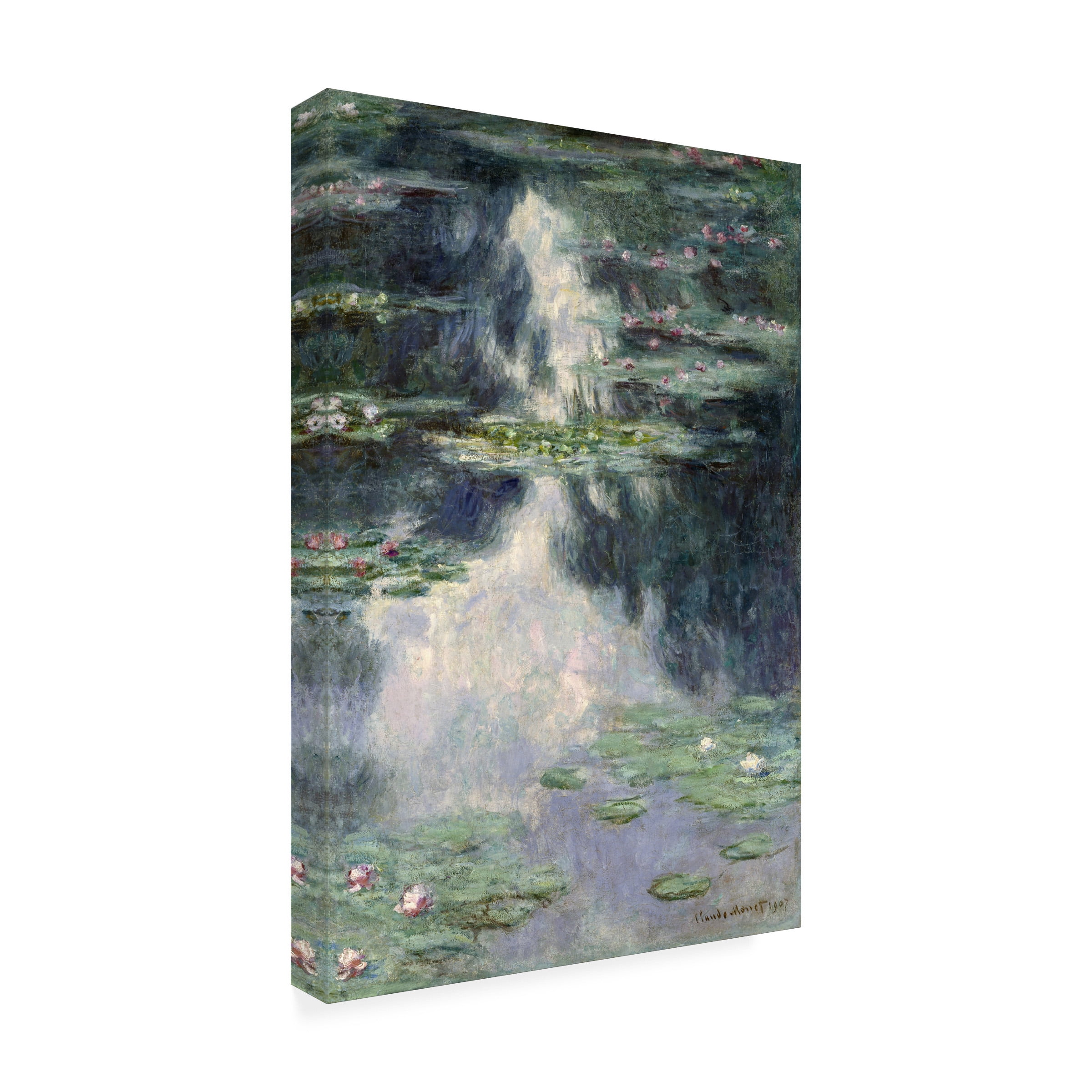 Monet 'Pond With Water Lilies' Canvas Art