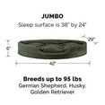 thumbnail image 3 of FurHaven Pet Dog Bed | Oval Terry Fleece and Suede Pet Bed for Dogs & Cats, Forest, Jumbo, 3 of 7