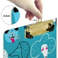 thumbnail image 4 of FMSHPON Funny Dogs Clipboard Hardboard Wood Nursing Clip Board and Pull for Standard A4 Letter 13x9 inches, 4 of 5