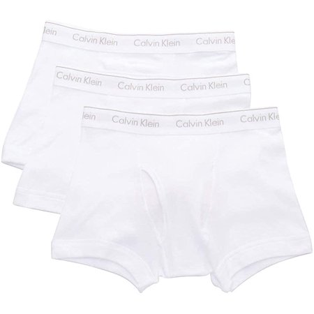 Calvin Klein Mens Cotton Classics 3-Pack Trunk Large New White 3