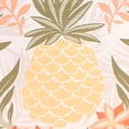 thumbnail image 4 of Jordan Manufacturing 20" x 20" Multicolor Welcome Pineapple Tropical Square Reversible Decorative Throw Pillow with Welt, 4 of 7