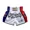 white, variant on FLUORY Muay Thai Shorts Color Contrast Free Combat Mixed Martial Arts Boxing Training Match Pants Fashion Style