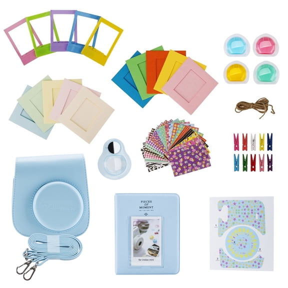 Slinger FujiFilm Instax Mini 11 Accessory Kit - Sky Blue (Camera Not Included)