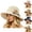 Beige, variant on HAJWOH Straw Hats for Women UV Protection Foldable Sun Hats Casual Travel Beach Vacation Visors