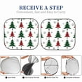 thumbnail image 6 of Balery 2 Piece Buffalo Plaid Christmas Trees Car Windshield Sun Shade|Foldable Front Windshield Shade for Car Front Window for Most Sedans SUV Truck-Large, 6 of 7