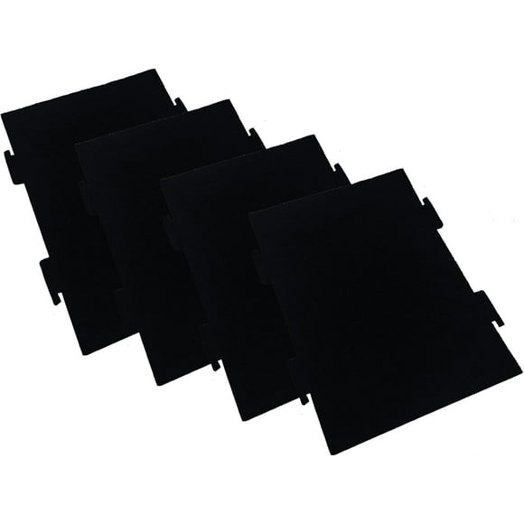 Replacement Activated Charcoal Filter Fit for Range Microwave Hood Vent-Compatible with Whirlpool KitchenAid W11282981 KMLS311HBL,4 Pack