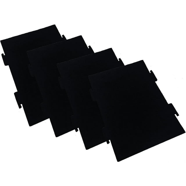 Replacement Activated Charcoal Filter Fit for Range Microwave Hood Vent-Compatible with Whirlpool KitchenAid W11282981 KMLS311HBL,4 Pack