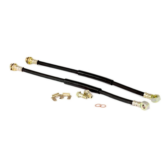 Speedmaster PCE496.1001 10mm Banjo 18" Long Rubber Brake Lines with Hardware