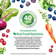 Prenatal One Multivitamin with Folate, Ginger and Probiotics | 150 Vegan Caplets | by Rainbow Light