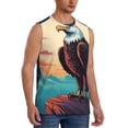 thumbnail image 2 of Pofeuu Cartoon Iceberg Bald Eagle Print Men's Muscle T-Shirt, Sleeveless, Muscle Tank, Classic Muscle Tee Top For Men Casual Sleeveless Muscle T-Shirt Trendy Clothes-Large, 2 of 7