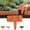 Red, variant on Imitation Stone Garden Fence Plastic Retaining,DIY Garden Edging Border,Interlocking No Dig Decorative Garden Fence, for Yard, Patio, Outdoor