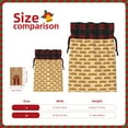 thumbnail image 3 of Pofeuu Submarine Sub Sandwich Print Burlap Bags with Drawstrings Drawstring Gift Bags Pouch Bag for Thankgiving Birthday Party Gift Wrapping Treats and Party Favors-Black, 3 of 8