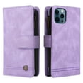 thumbnail image 3 of Mantto iPhone 12 Pro Max Cover, Wallet Card Slot Crossbody/Shoulder Strap + Wristlet Strap Magnetic Flip Premium PU Leather Zipper Pocket With Kickstand For Apple iPhone 12 Pro Max,
Purple, 3 of 18