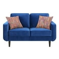 thumbnail image 3 of Wallace &amp; Bay Holland Velvet Loveseat, 3 of 7