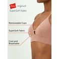 thumbnail image 6 of Hanes Originals Women's Supersoft Longline Bralette, 6 of 8