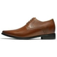 thumbnail image 3 of CMR CHAMARIPA Brown Cowhide Leather Mens Elevator Dress Shoes - Classic Men's Oxford Shoes 3.15 Inches / 8 CM, 3 of 9
