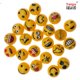 thumbnail image 2 of Tapas de válvula de neumático con cara sonriente modificadas y únicas, tapas de válvula de neumático a prueba de polvo para neumáticos de vehículos, material plástico de alta calidad, 2 of 4