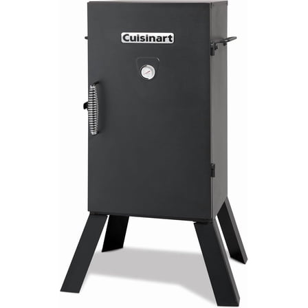 Cuisinart 30" Electric Smoker, 3 Adjustable Racks, Large Capacity BBQ Meat Smoker, Water & Wood Trays for Smoked Meat