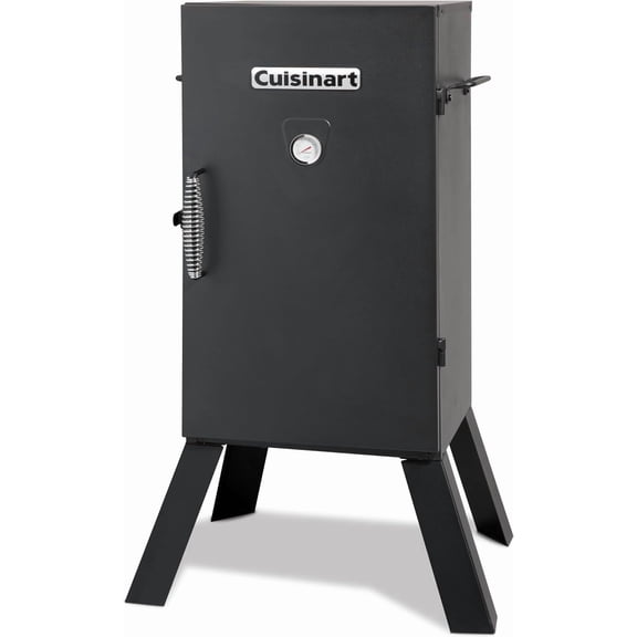 Cuisinart 30" Electric Smoker, 3 Adjustable Racks, Large Capacity BBQ Meat Smoker, Water & Wood Trays for Smoked Meat