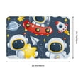 thumbnail image 3 of Balery Astronaut And Space Doormat, Durable Flannel Fabric, Waterproof Stain and Fade Resistant, Low Profile,Indoor Outdoor Door Mats, Easy Clean Patio Entrance Mat, 16x24in, 3 of 9