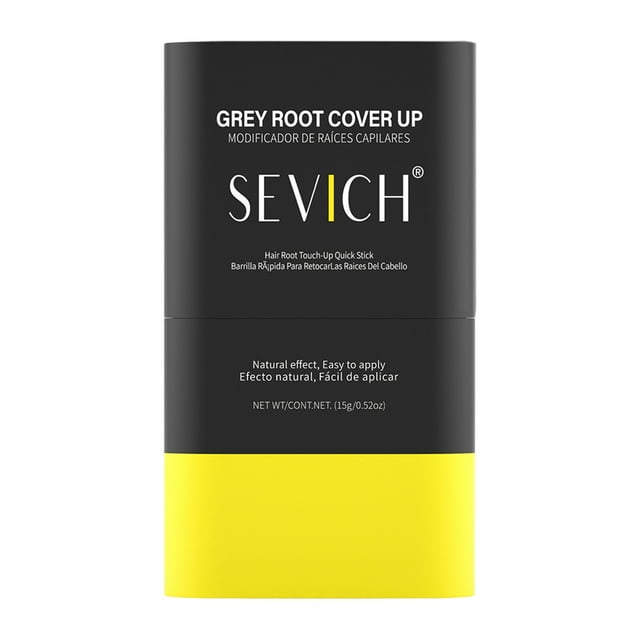 Hair Root Coverage Instant Hair Root Repair Stick Double Ergonomic Comb Design Covering White Hair Long Lasting Moisturizing Formula Containing Plant Extracts