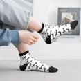 thumbnail image 4 of Salouo Dachshund Dog Puppy Pattern Unisex Middle Tube Socks,Middle-Finger Knee High Socks Over The Calf Tube Stocking Crew Stockings for Women and Men Tube Socks, 4 of 8