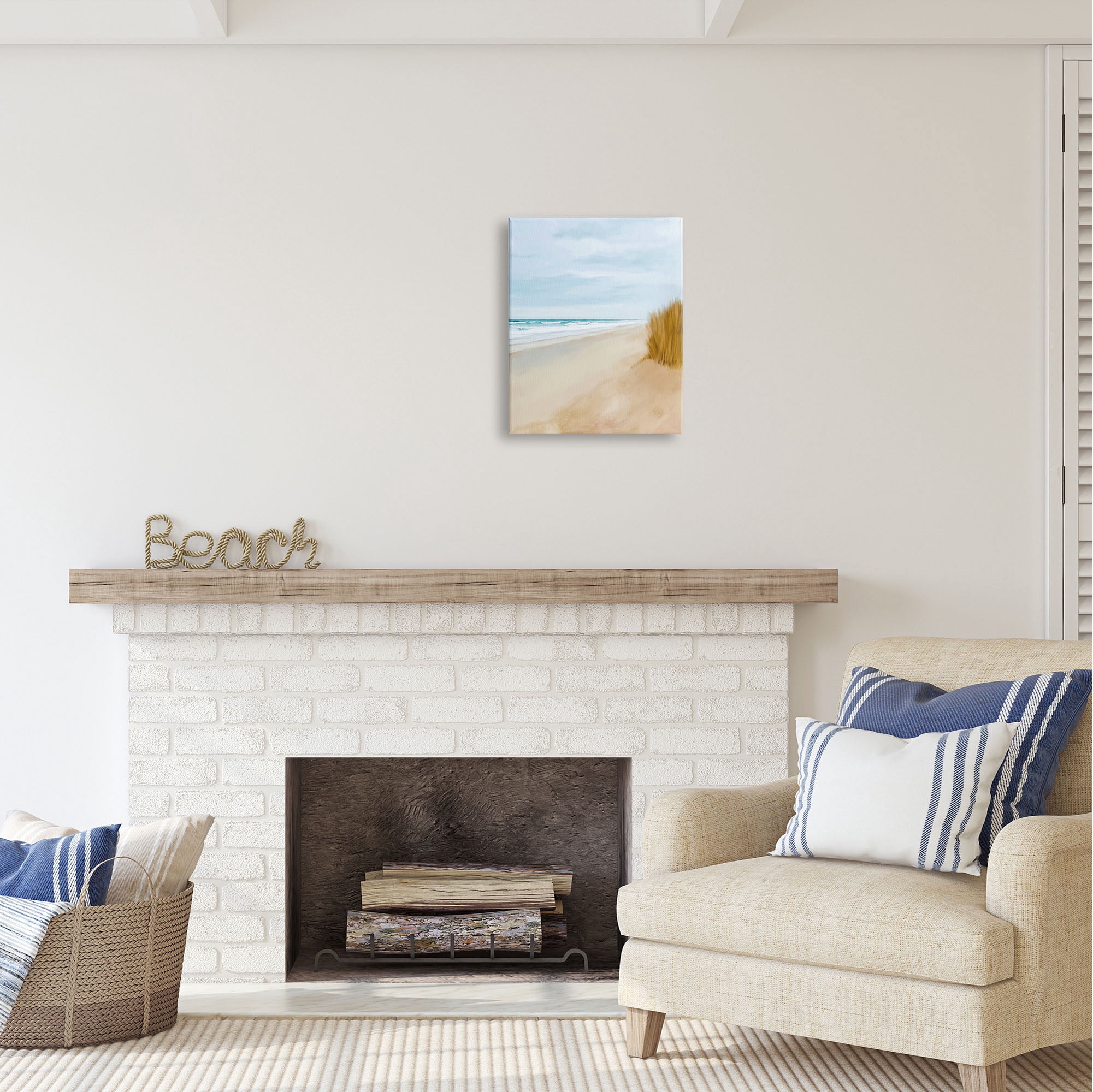Stupell Industries Wilmington Sand Dunes Nature Painting Gallery Wrapped Canvas Print Wall Art, 16 x 20