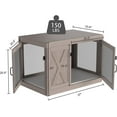 thumbnail image 3 of Tolead Wood Dog Crate, Kennel Side End Table, Indoor Dog Cage, 3 of 8