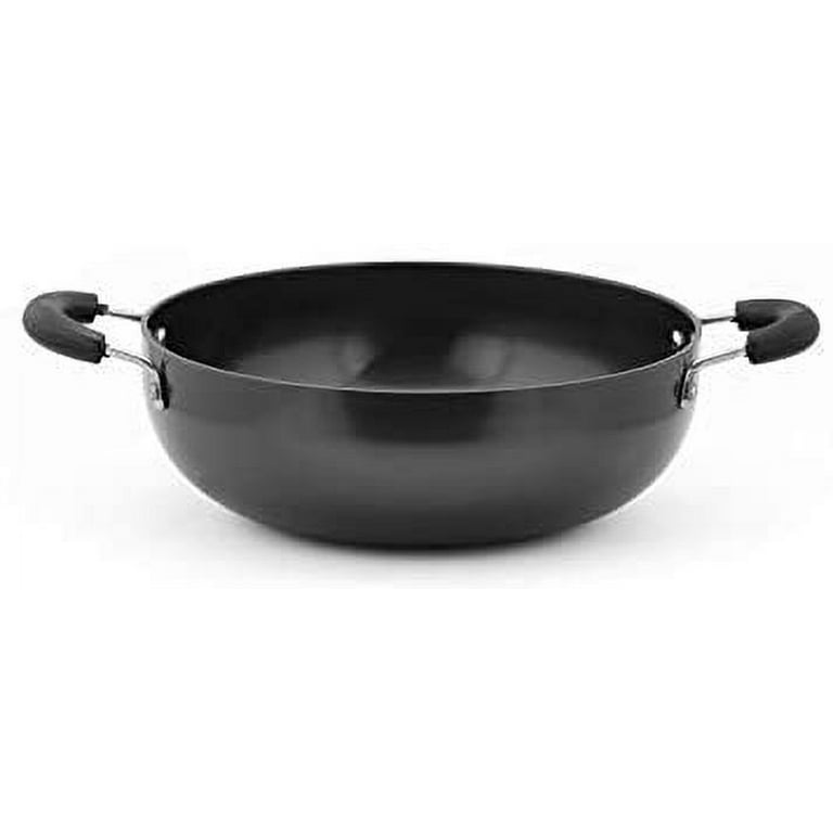 Shradha Trading Aluminium Kadai, Aluminum Indian Kadai,Indian Kadai,  Cookware pan, Indian Stir Pan, Frying Pan, Size-12, Thickness 4 mm 