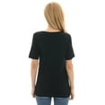 thumbnail image 3 of Bearsland Women's Maternity Short Sleeve Breastfeeding Nurding Tops T-Shirts 3-Pack, 3 of 6