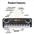 thumbnail image 4 of 61 Keys Black Digital Music Electronic Keyboard KeyBoard Electric Piano Kids Gift Musical Instrument, 4 of 7