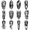 2A, variant on 12 Realistic Temporary Tattoos, Waterproof Long Lasting Body Stickers Jesus Zeus Pharaoh Adult Men Women Tattoo Stickers Arm Leg Thigh
