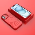 thumbnail image 4 of Strong Magnetic for iPhone 16 Plus Case, Military Grade Drop Protection, Compatible with MagSafe, Built-in Camera Cover Kickstand, Matte Slim Phone Cover for iPhone 16 Plus, Red, 4 of 4