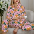thumbnail image 6 of Sikiie Fruit Women's Long-Sleeve Shirt and Full-Length Bottom Pajama Set (s-xxl)-Medium, 6 of 7