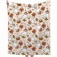 thumbnail image 2 of Funny cartoon Halloween cowboy ghost print flannel plush blanket, multi-functional and comfortable home decoration for all seasons, 2 of 6