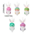 thumbnail image 3 of LSLJS 5 Pcs Easter Gnomes Pendant Ornaments Easter Decorations Dwarf Plush Rudolph Dolls Easter Tree Hanging Ornaments Easter Cute Bunny Doll Spring Gnomes Decorations for Home (6.7 inch with Lanyard), 3 of 8