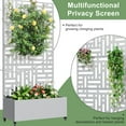 thumbnail image 4 of MAYEERTY 72×35 Iron Gray Rectangular Planter with Climbing Frame, 4 of 5