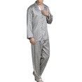thumbnail image 1 of Ensemble de Pyjama Soyeux à Manches Longues pour Hommes, 1 of 4